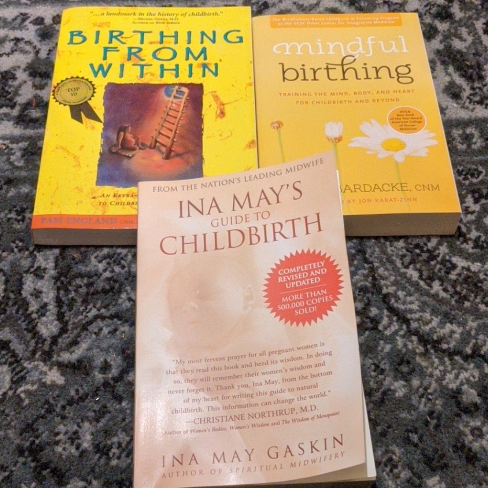 Childbirth books with focus on natural birthing